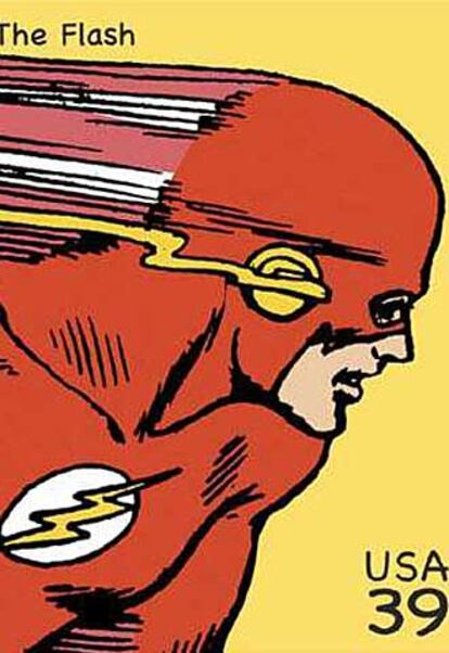 El Flash, no confundir con el héroe intergaláctico Flash Gordon, es uno de los iconos de D.C. Tiene la capacidad de moverse a la velocidad de la luz y como suele ser habitual en el origen de muchos superhéroes, obtuvo su poder de un experimento científico fallido. Apareció por primera vez en enero de 1940.