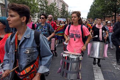 Marcha del colectivo LGTBI en Vilna, la capital de Lituania, en julio de 2020.