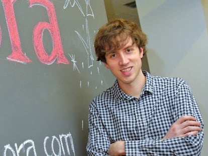 Adam D'Angelo, fundador y consejero delegado de Quora, ayer en Madrid.