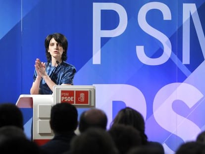 Pilar Sánchez Acera, en la sede del PSM.