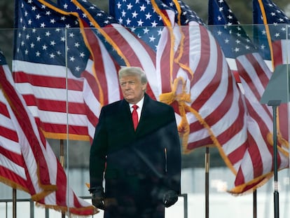 El expresidente Donald Trump en Washington D.C., el 6 de enero de 2021.
