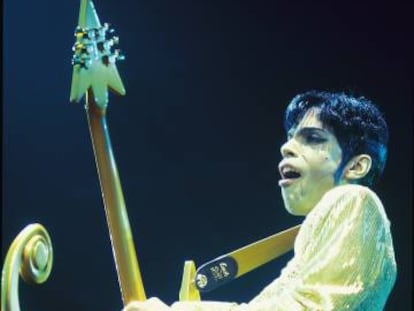 Prince, en un concierto.