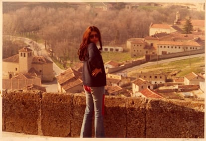 La escritora, durante una visita a Segovia.