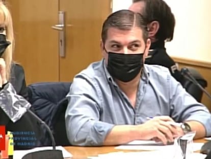 César  Román, durante la tercera sesión del juicio.