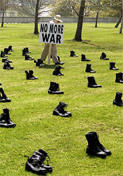 Protesta contra la guerra de Irak en Los Ángeles.