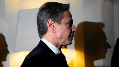 US Secretary of State Antony Blinken arrives for a meeting at the Munich Security Conference on February 18, 2023.