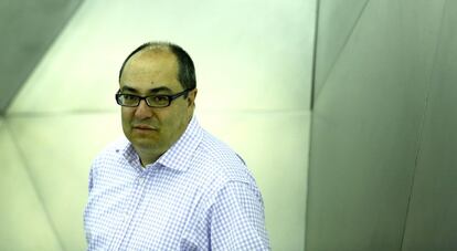 El coleccionista Pedro Barbosa en Madrid.