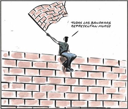 - All flags represent walls.