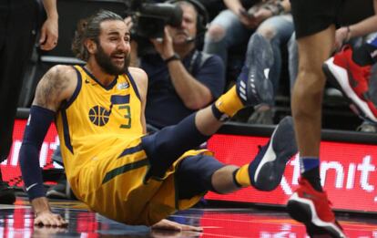 Ricky Rubio, en el partido ante los Clippers.