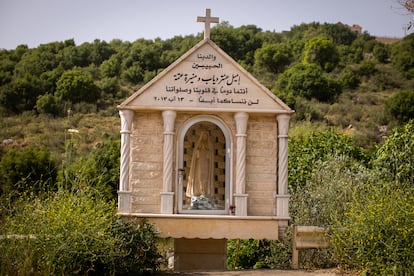 A shrine to the Virgin Mary, in Rmeish.