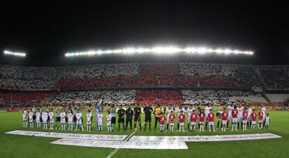 Panoramica del Sanchez Pizjuán antes del partido.