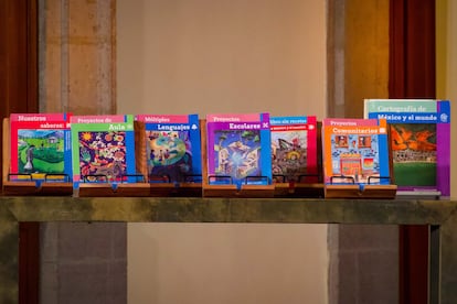 Presentación de los nuevos libros de texto en Palacio Nacional, el 8 de agosto del 2023.