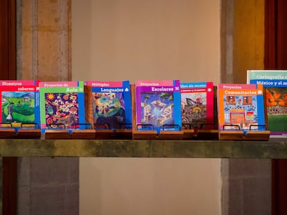 Presentación de los nuevos libros de texto en Palacio Nacional, el 8 de agosto del 2023.