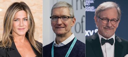 Tim Cook ha fichado a Jennifer Aniston y Steven Spielberg para su próxima plataforma de vídeo.