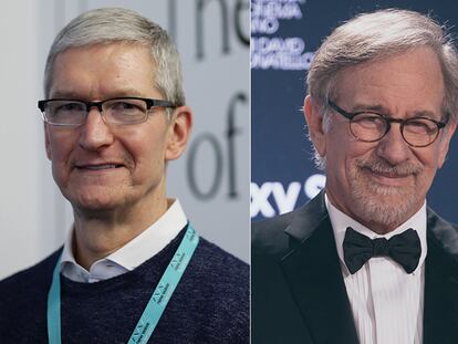 Tim Cook ha fichado a Jennifer Aniston y Steven Spielberg para su próxima plataforma de vídeo.