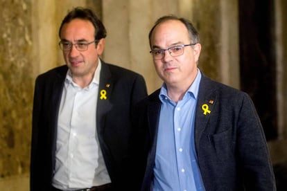 Jordi Turull (d), y Josep Rull (i), en una imagen de archivo.