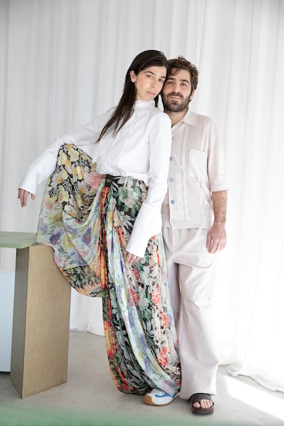 La artista Julia de Castro y el arquitecto Pablo Ferreira.