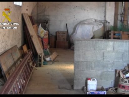 Interior de la casa donde los detenidos recluían a las mujeres.