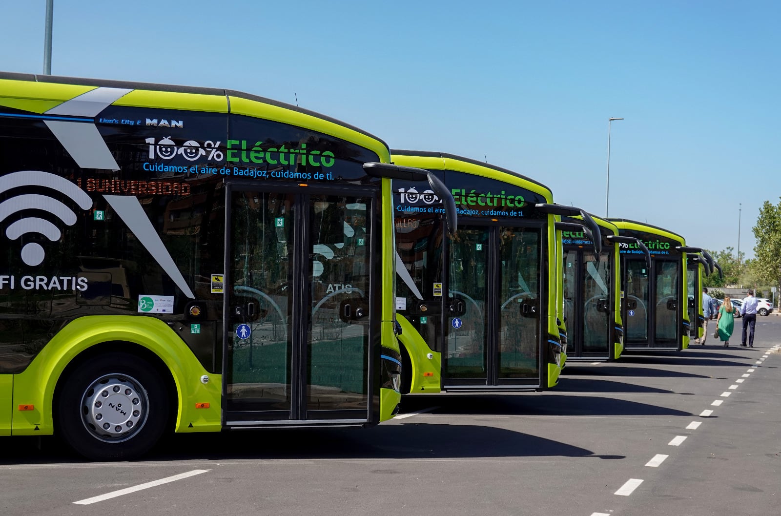 Autobuses eléctricos de Badajoz, imágenes cedidas por el ayuntamiento.