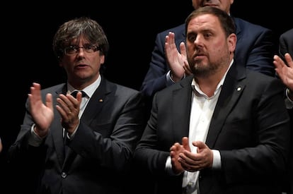 Puigdemont y Junqueras.