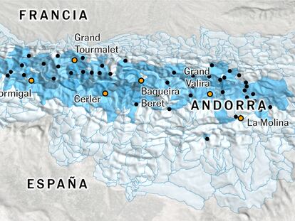 En 30 años, la mitad de nieve y más calor: así afectará el cambio climático al esquí en los Pirineos