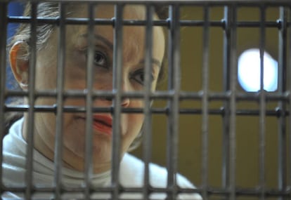 Elba Esther Gordillo, desde su celda, en Ciudad de México, en febrero de 2013