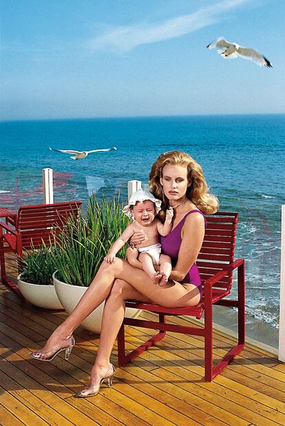 Fotografía de la actriz tomada en 1984 por Newton para el Vogue americano (Fotografía perteneciente a Sumo, editorial Taschen).
