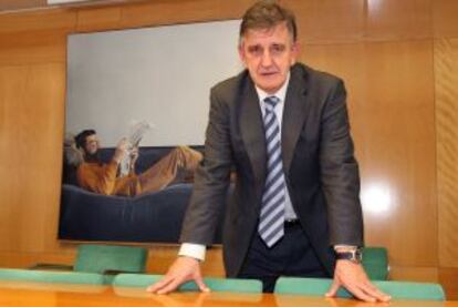 El presidente de Corporación Mondragóan, José María Aldekoa en su despacho