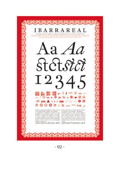 Familia tipográfica diseñada por J.M.Ribagorda, basada en los tipos de Jerónimo Gil que se utilizaron para la edición de El Quijote de la Academia Española en 1780.