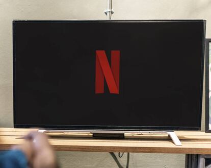 Tele con logo de Netflix