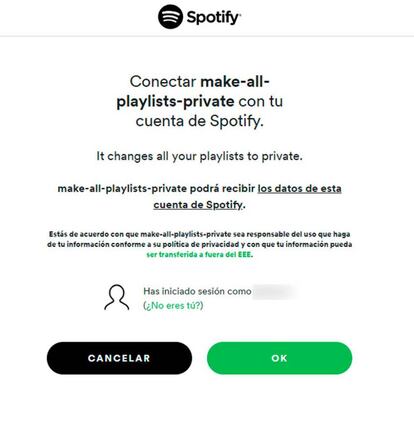 Esta web convierte todas nuestras playlist en privadas