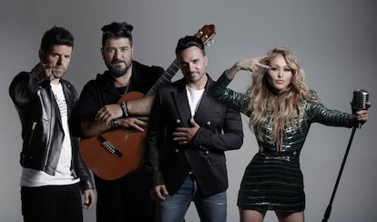 Pablo López, Antonio Orozco, Luis Fonsi y Paulina Rubio, 'coaches' de 'La Voz' en Antena 3.