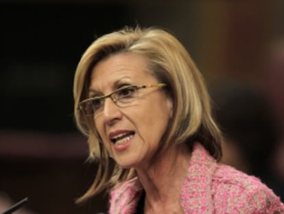 Rosa Díez, en el Congreso.