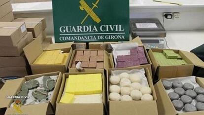 Els sabons intervinguts per la Guàrdia Civil.