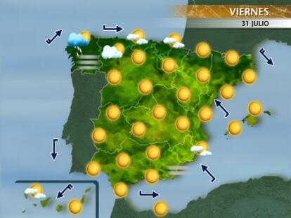La semana termina con sol y altas temperaturas