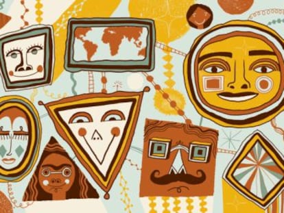 Ilustraci&oacute;n sobre la diversidad internacional para MSU de Nate Williams,