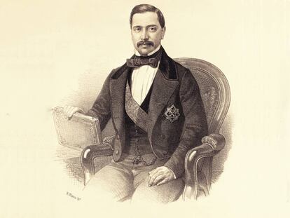 Agustín Esteban Collantes, el primer ministro español que pasó por un juzgado. Fue en 1859 y resultó absuelto de las acusaciones de fraude.