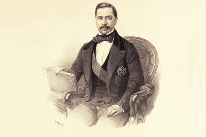 Agustín Esteban Collantes, el primer ministro español que pasó por un juzgado. Fue en 1859 y resultó absuelto de las acusaciones de fraude.