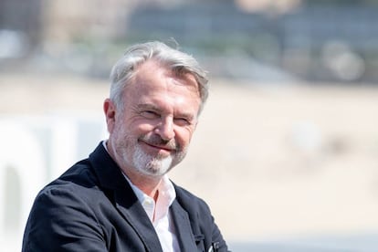 Sam Neill posa en San Sebastián hace dos semanas en la presentación de 'La decisión'