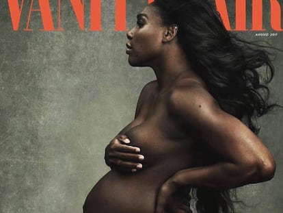 A tenista Serena Williams na capa de agosto da 'Vanity Fair'.