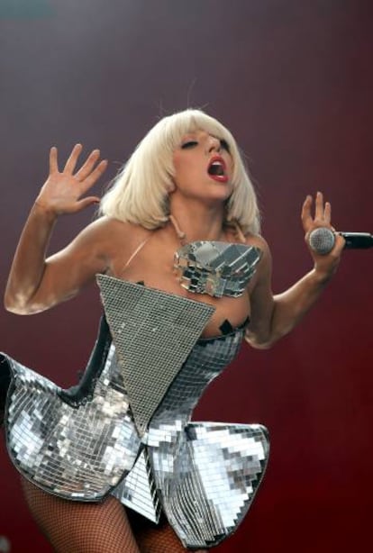 Lady Gaga durante una actuación en el Festival de Glastonbury. "Sí, tengo pene", dijo la cantante.