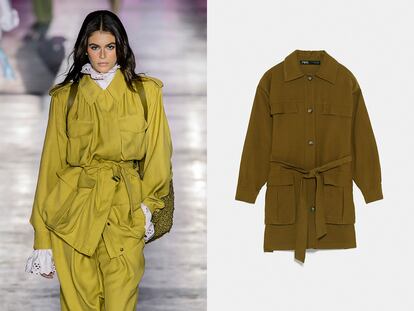 CHAQUETA SAHARIANA

Ante, lona, estampada... la chaqueta que popularizara Yves Saint Laurent vuelve esta primavera. En la imagen, Alberta Ferretti o la versión más asequible en Zara (49,95€).