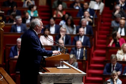 El primer ministro francés se dirige al Parlamente, este lunes. 