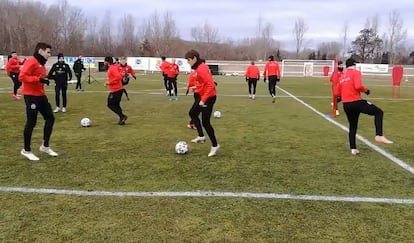 Entrenamiento del Cultural Deportiva Leonesa. © Twitter del equipo