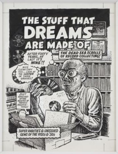 una viñeta-autoretrato del historietista Robert Crumb.