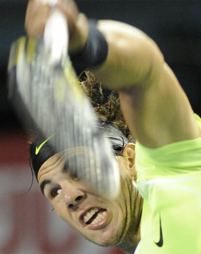 Nadal, durante el partido