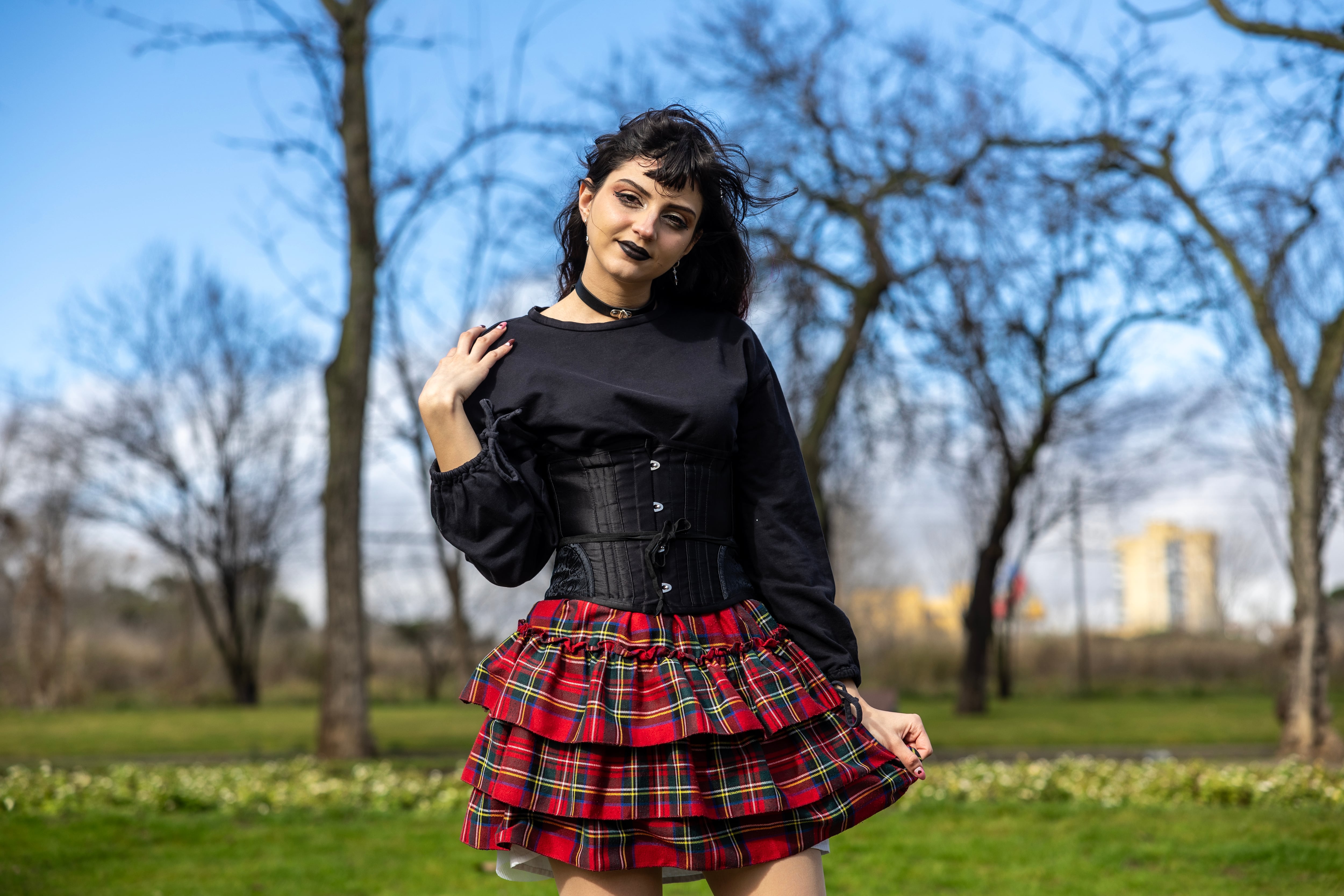 Ana Valeria Pérez, joven madrileña de la comunidad LGTBIQ, en Carabanchel. 