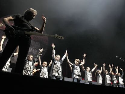 Roger Waters en la presentación de 'The Wall' en Madrid en 2011.