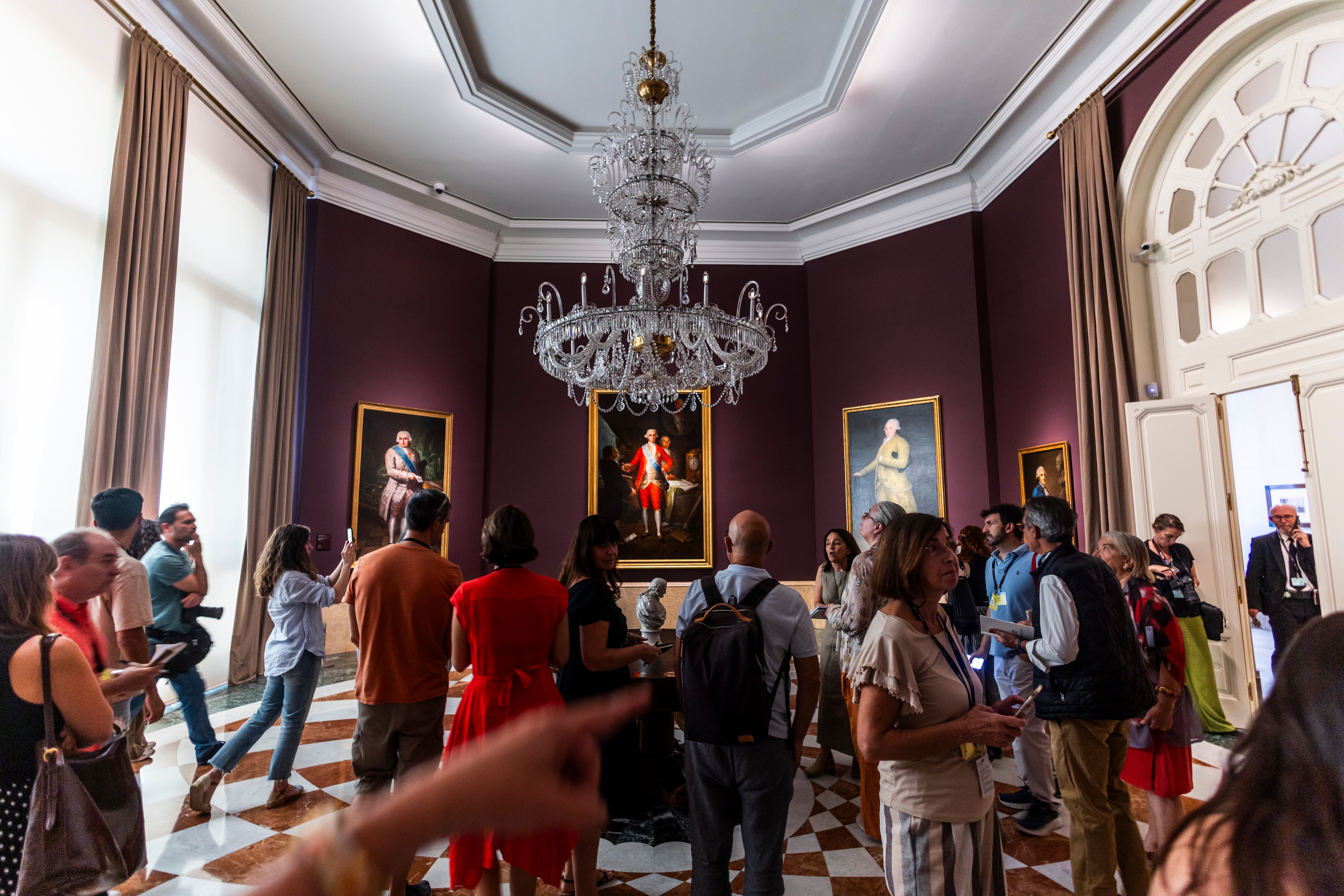 Sala Goya en la sede del Banco de España. 