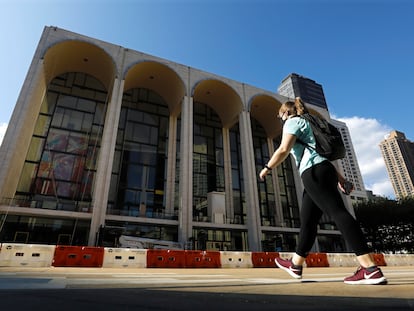 El Metropolitan Opera de Nueva York el 23 de septiembre, cuando anunció la cancelación de la temporada 20/21.